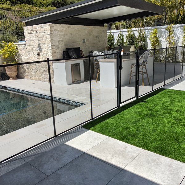 All-Safe pool fence gate installation in Barton Creek Austin TX